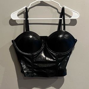 Leather Corset Top